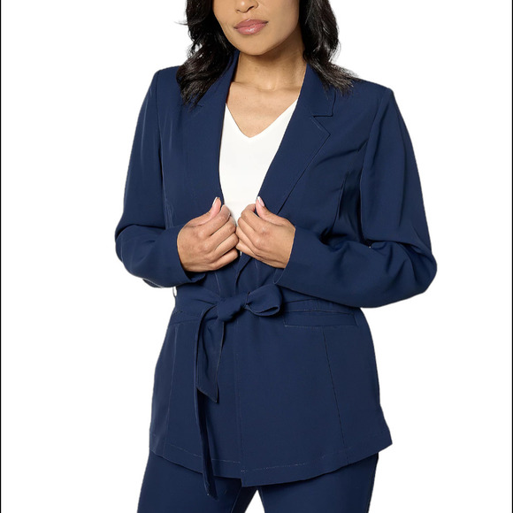Beautiful by Lawrence Zarian Belted Blazer Navy - Regular - Picture 1 of 1